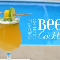 Pineapple Cilantro Beer Cocktail
